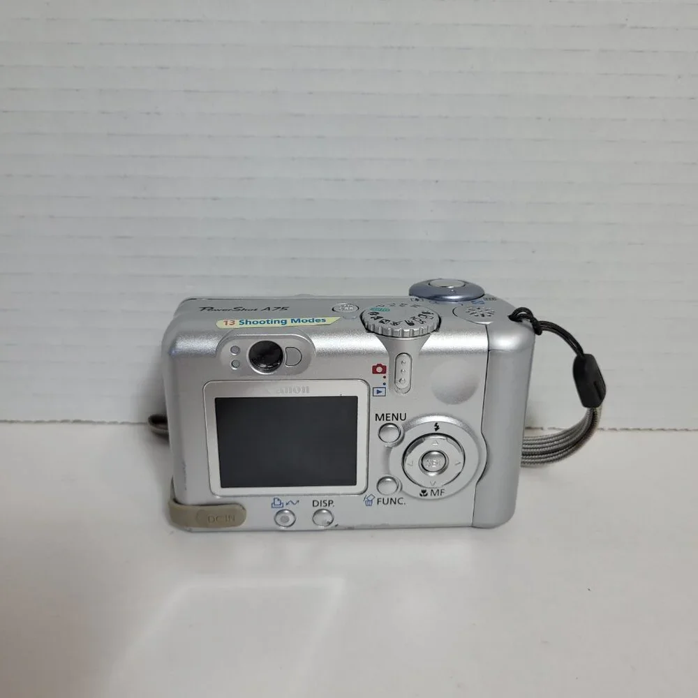 Canon PowerShot A75 Camera 3.2 Mega Pixels PC1202 Screen Issues See Description